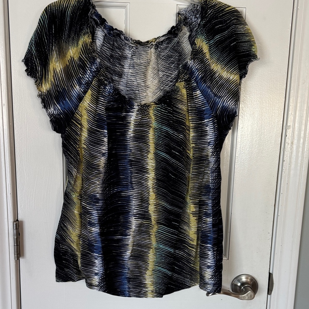 LOFT Multicolor Striped Blouse